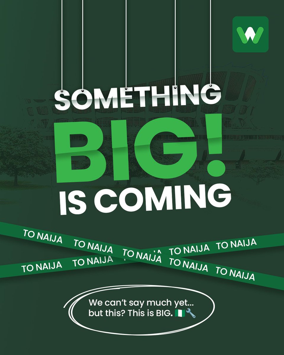 9ja_works's tweet photo. 🚨🔥 SOMETHING MASSIVE IS COMING! 🔥🚨 https://t.co/sxf4sql6wQ