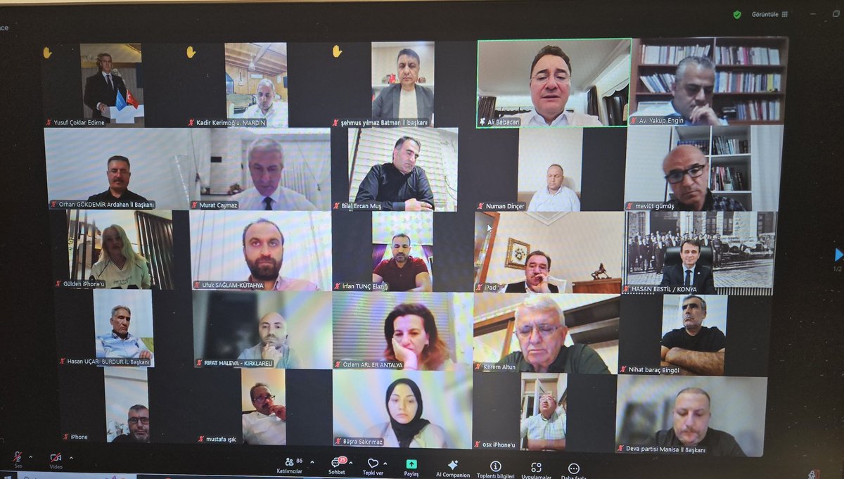 Genel Başkanımız Sayın Ali Babacan başkanlığında DEVA Partisi 31. İl Başkanları toplantımızı gerçekleştiriyoruz.