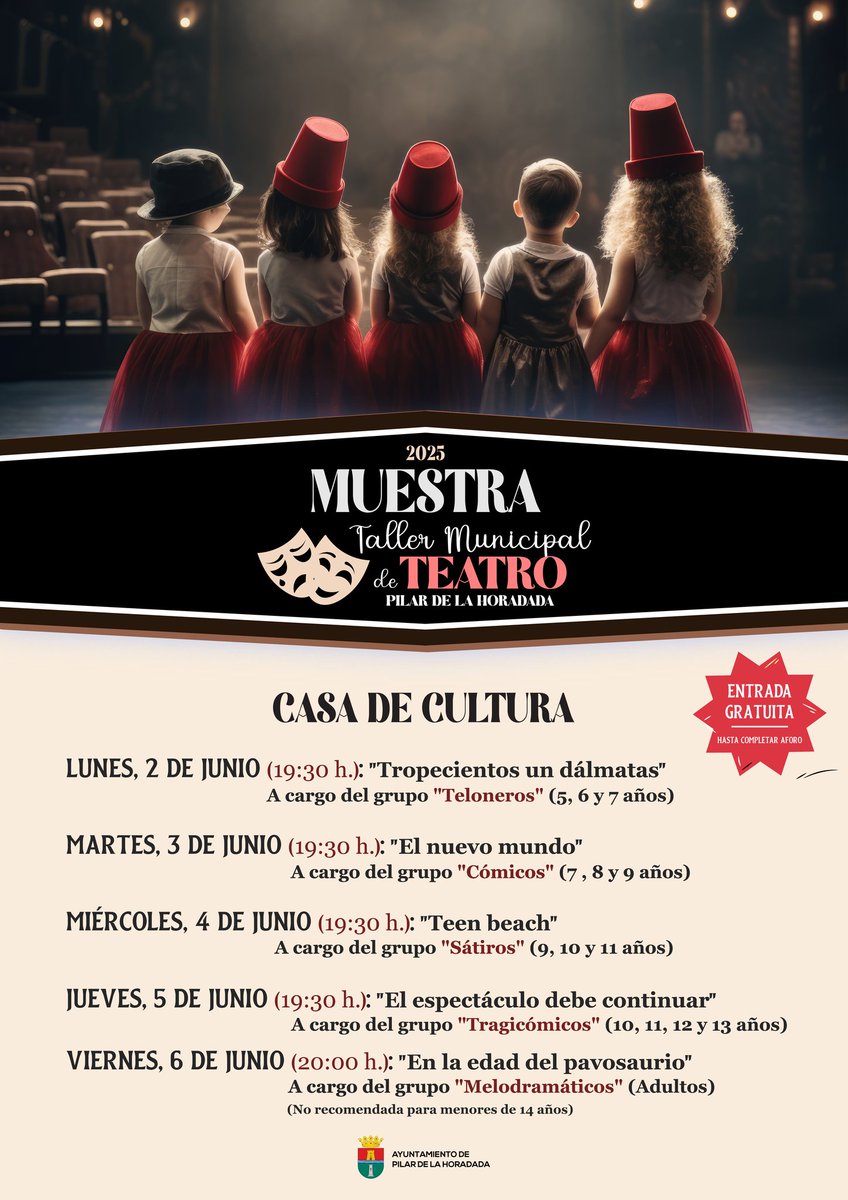 👩🧑📲💻🗣🖼🌶🦐💉🎭🎼🪈Otros destacados #actosCulturales y de #ocio para mañana en la #VegaBaja.
📰Mirad TODOS, clic👉todoculturavegabaja.es
<a href="/Guardamar_Ayto/">Guardamar Ayto</a> <a href="/GuardamarTurism/">Guardamar Turisme</a> <a href="/AytoRojales/">Ayto de Rojales</a> <a href="/educaori/">Educación Orihuela</a> <a href="/AytoOrihuela/">AytoOrihuela</a> <a href="/visitphoradada/">Visit Pilar de la Horadada</a> #Guardamar #Orihuela  #Rojales #PilarDeLaHoradada