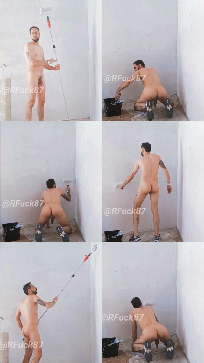 No se puede pintar vestido con este calor, podrías haberme follado 🍆💦💦🍆💦🍆💦💦🍆 VIDEO COMPLETO EN  onlyfans.com/alberthot87