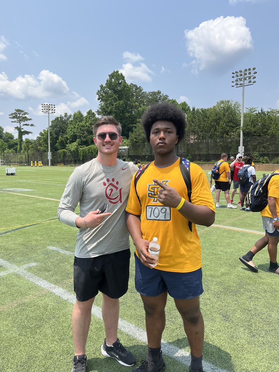 2026_CalebWray's tweet image. Had a great day at KSU mega camp today. Won 3/6 of my 1on1 reps and received some great coaching! @RecruitGeorgia @Jay_Clem_ @CoachDylanQuick @Coach_Hud4