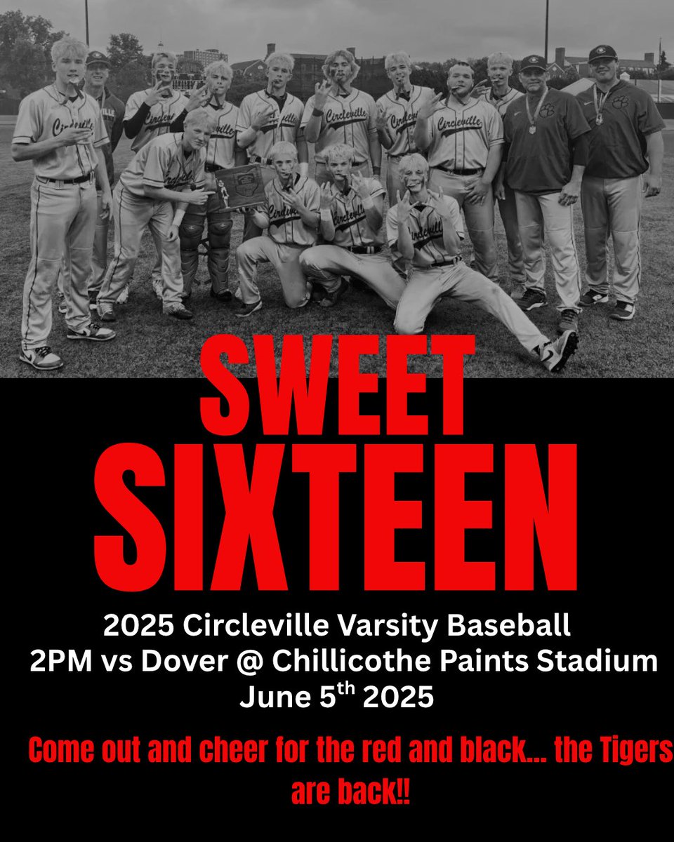 Hope to see Tigers of all ages loud and proud supporting the boys this Thursday! Get your tickets at the attached link.

ohsaa.org/tickets