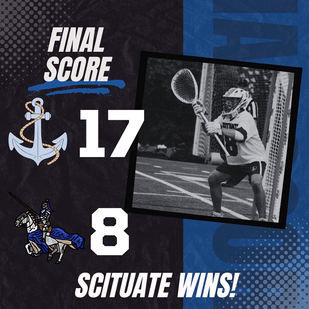 Scituate advances to the Elite Eight with a 17-8 win over Dover Sherborn! Strong game all around by the Sailors! Willy Robinson led the way with 6🚨1🍎! Quinn DeCourcey 4🚨, Owen Hofford and Owen Quinn had 2🚨1🍎 each! <a href="/BConn63/">Brendan Connelly</a> <a href="/sports_ledger/">Patriot Ledger sports</a> <a href="/MS_HS_LAX/">MASS_HS_LAX</a> <a href="/nweitzer7/">Nate Weitzer</a> <a href="/DavidWolcott1/">David Wolcott</a>