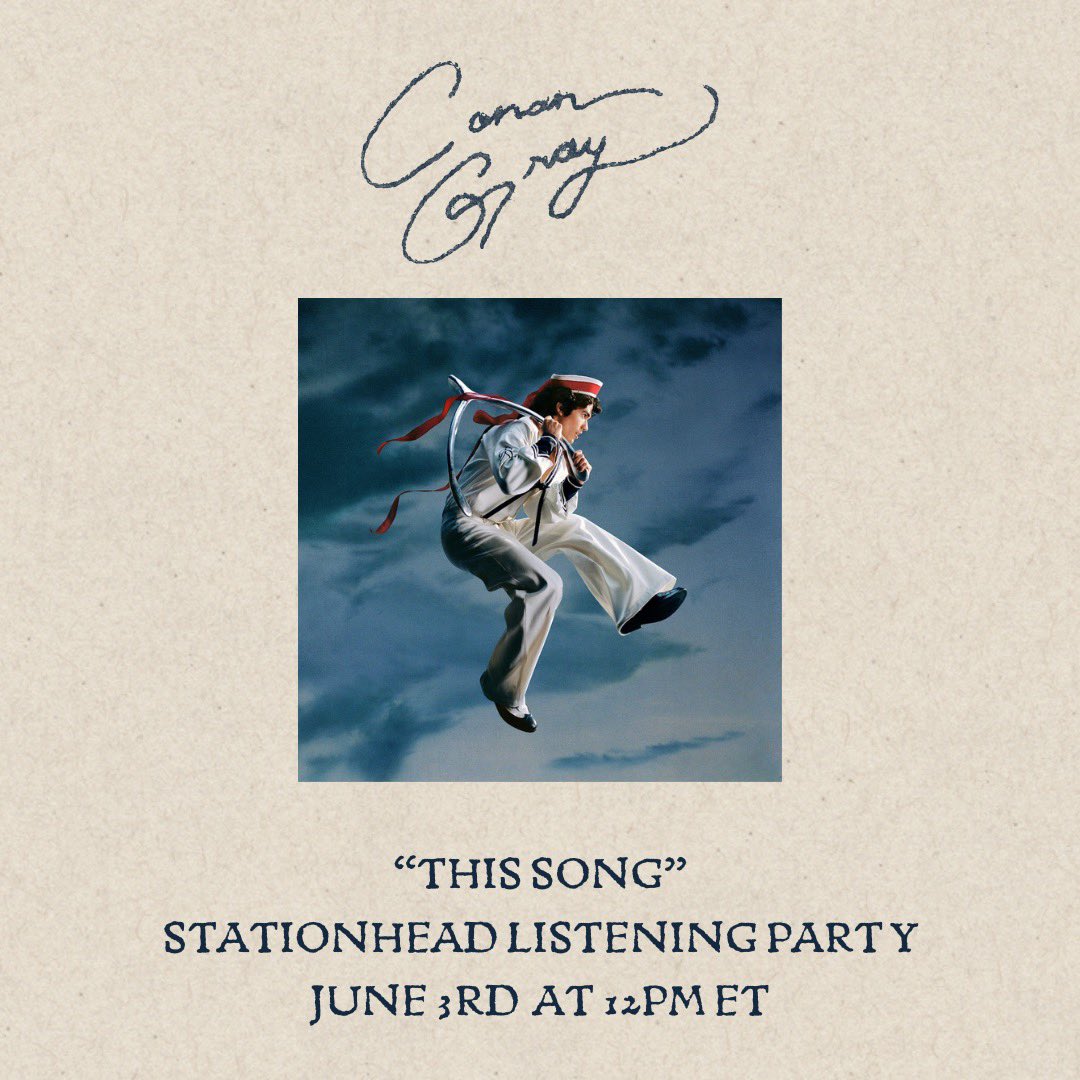 coneworld ✪ (@coneworldhq) on Twitter photo coneheads!! join us tomorrow on <a href="/STATIONHEAD/">STATIONHEAD</a> for a “This Song” listening party at 12pm ET! ✨
🔗: stationhead.com/c/coneheads
*conan will not be in attendance* coneheads!! join us tomorrow on <a href="/STATIONHEAD/">STATIONHEAD</a> for a “This Song” listening party at 12pm ET! ✨
🔗: stationhead.com/c/coneheads
*conan will not be in attendance*