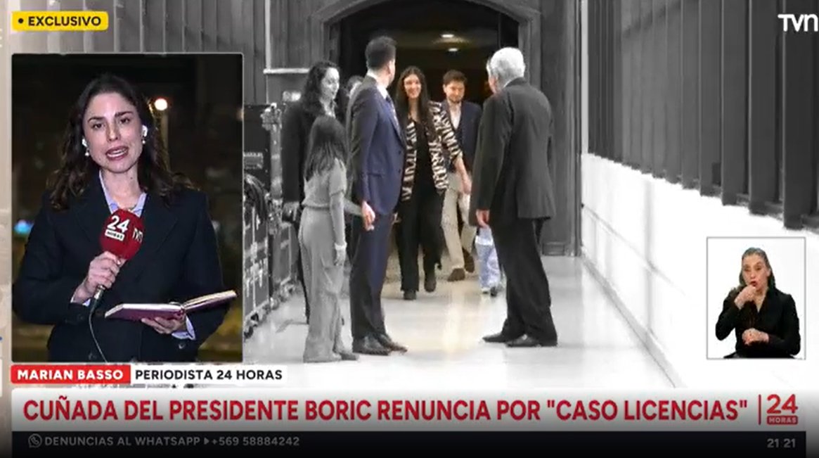 ⭕ #Ahora24H 

Cuñada del Presidente Boric renuncia por "caso licencias"

📡 En vivo ➡️ bit.ly/3mCBZzY
🖥 
<a href="/tvnplay/">TVNPLAY</a>

 ➡️ bit.ly/3CsVSkY