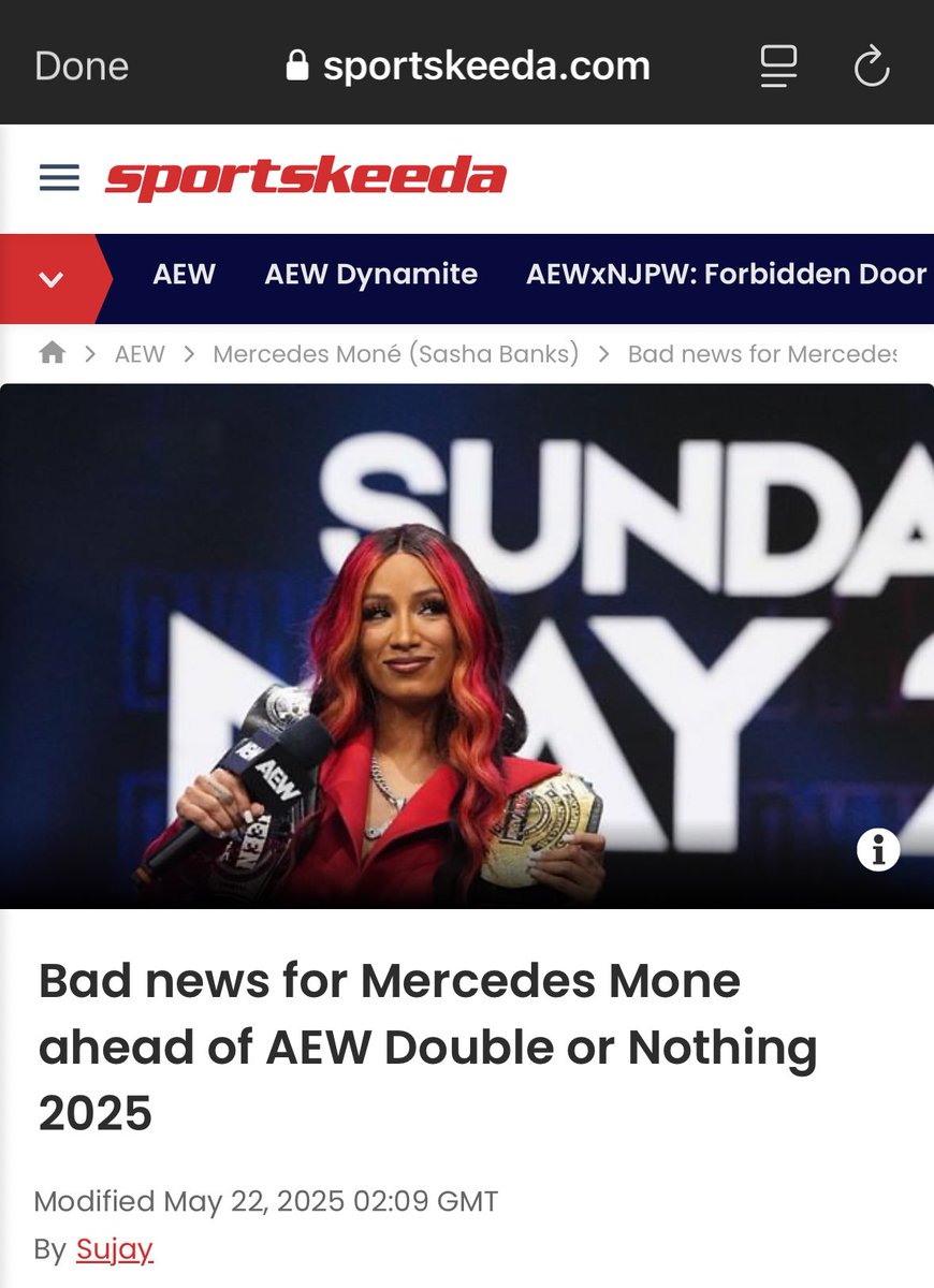 No link to my feature, no link to Fightful who properly shows love, but a link to the nothing-ass blurb they wrote.

Nasty business.
