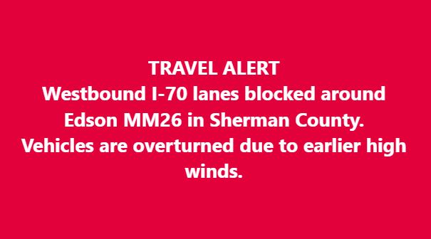 #kswx
Update regarding I-70 in Sherman County from Cheyenne - Rawlins - Sherman County Emergency Management.
<a href="/KSNNews/">KSN News Wichita</a> <a href="/KSNStormTrack3/">KSN Storm Track 3</a> 
Posted 8:26 PM (6-2-25).
ksn.com/weather