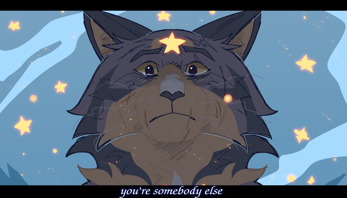 wish i could do the Bramblestar PMV Youre Somebody Else more justice but its been a long time since i loved a wc video so much.quick fanart/warm up to start the work night doing comms. theres so many great scenes in this video but i love the ending frame(s) so much, its haunting