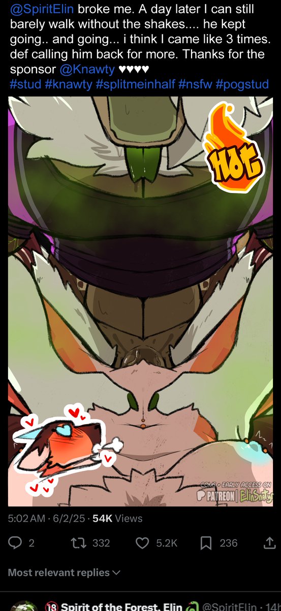 Sorta quickly sketched this together but Taffy is very pretty and saw she was a cringe internet persona so.... 

Enjoy the free romp with Knawty breeding services best~ 🐍