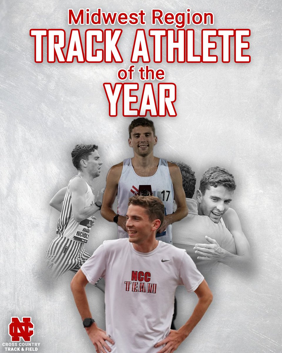 NCCMensXCTF's tweet photo. Midwest’s Best!

Braden Nicholson and Head Coach Gabe Rivera earn Midwest Region Track Athlete and Coach of the Year!

#31Stripes https://t.co/qFDMvzaoCi