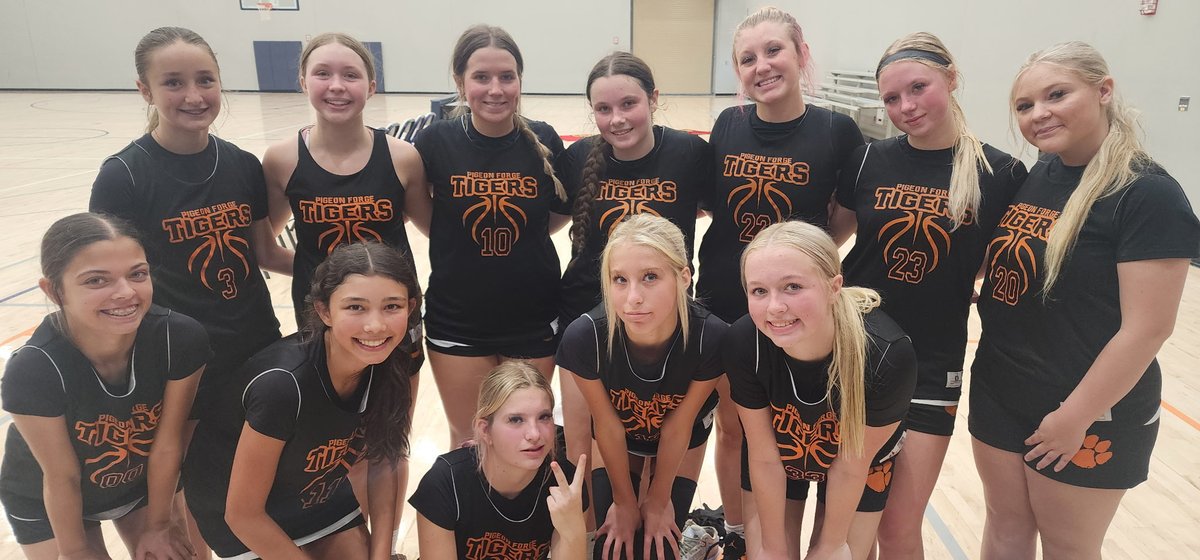 Proud of this bunch today. We went 2-1 on the day. Looking for more growth tomorrow. 
Go Lady 🐅 🏀