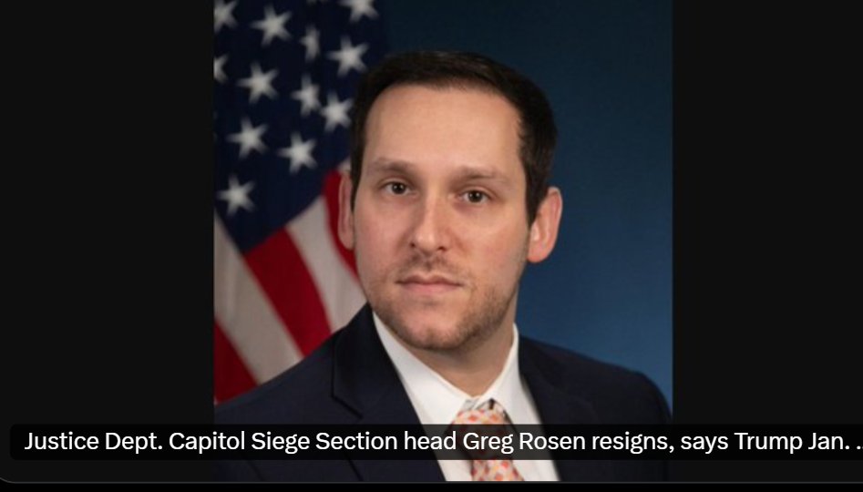 This is Greg Rosen. 

Greg Rosen led the so-called "Capitol Siege" section of the DC US Attorneys office and proudly prosecuted Americans involved in a political protest by bastardizing the law and working in the all-Dem bubble of Washington.

Rosen, who was demoted by Ed Martin,