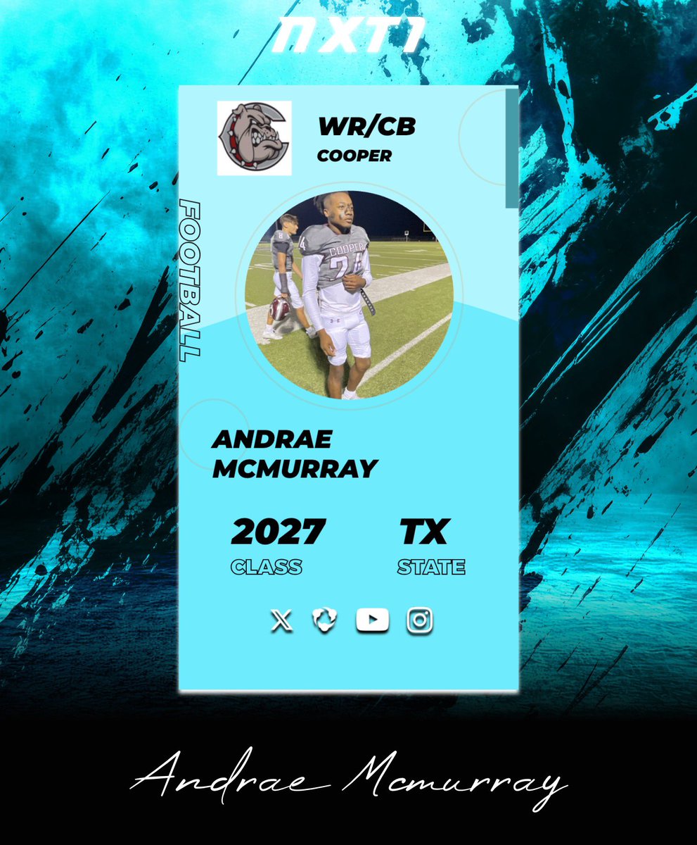 NXT 1 (@nxt1sports) on Twitter photo Big welcome to NXT1!
<a href="/AndraeMcMurray/">Andrae McMurray</a> 🏈🚀
C/O 27 rising athlete
NXT1 prospect profile ⬇️
app.nxt1sports.com/prospect-profi…
🔥Download the NXT 1 app & get automated graphics, dynamic profiles, elite recruiting tools, & more FREE!
nxt1sports.com
<a href="/nxt1football/">NXT 1 Football</a> Big welcome to NXT1!
<a href="/AndraeMcMurray/">Andrae McMurray</a> 🏈🚀
C/O 27 rising athlete
NXT1 prospect profile ⬇️
app.nxt1sports.com/prospect-profi…
🔥Download the NXT 1 app & get automated graphics, dynamic profiles, elite recruiting tools, & more FREE!
nxt1sports.com
<a href="/nxt1football/">NXT 1 Football</a>