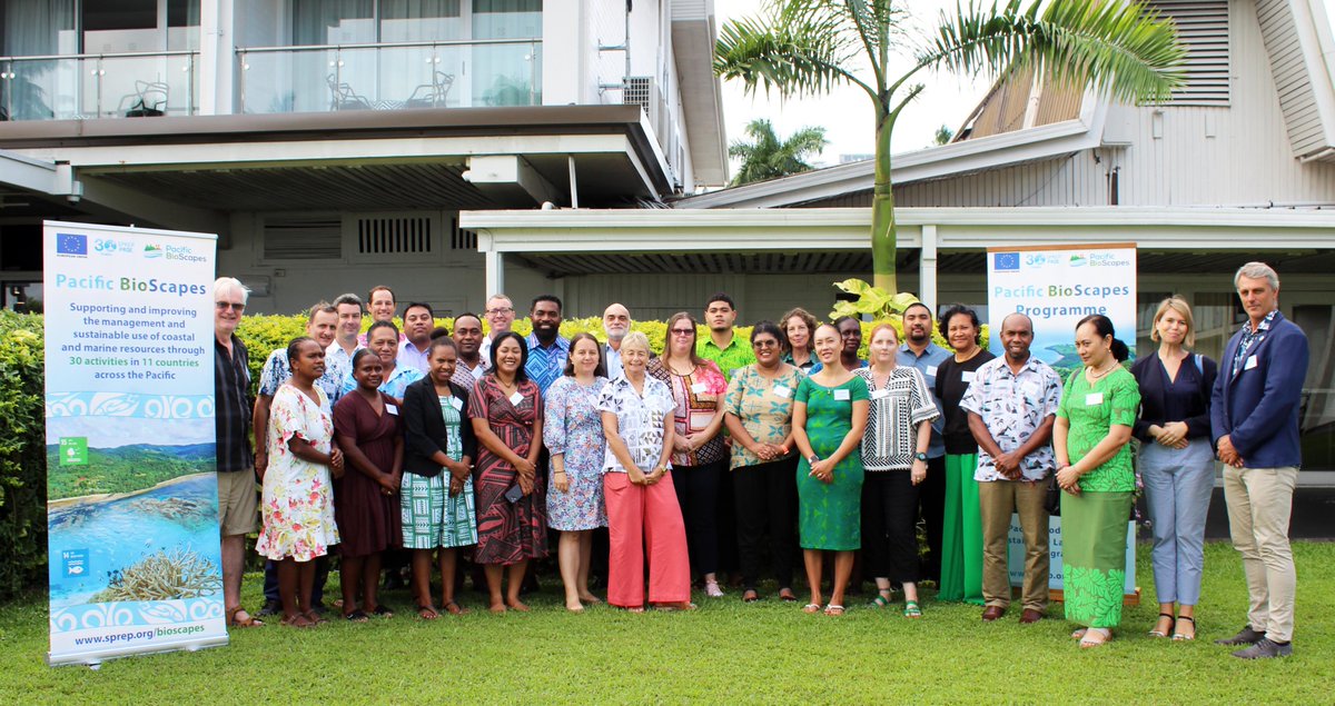 Representatives from #Pacific Island nations gathered today in #Fiji to provide their oversight to 30 activities taking place across 13 countries under the #Pacific #BioScapes Programme supported by the #EU. Read more at: sprep.org/bioscapes