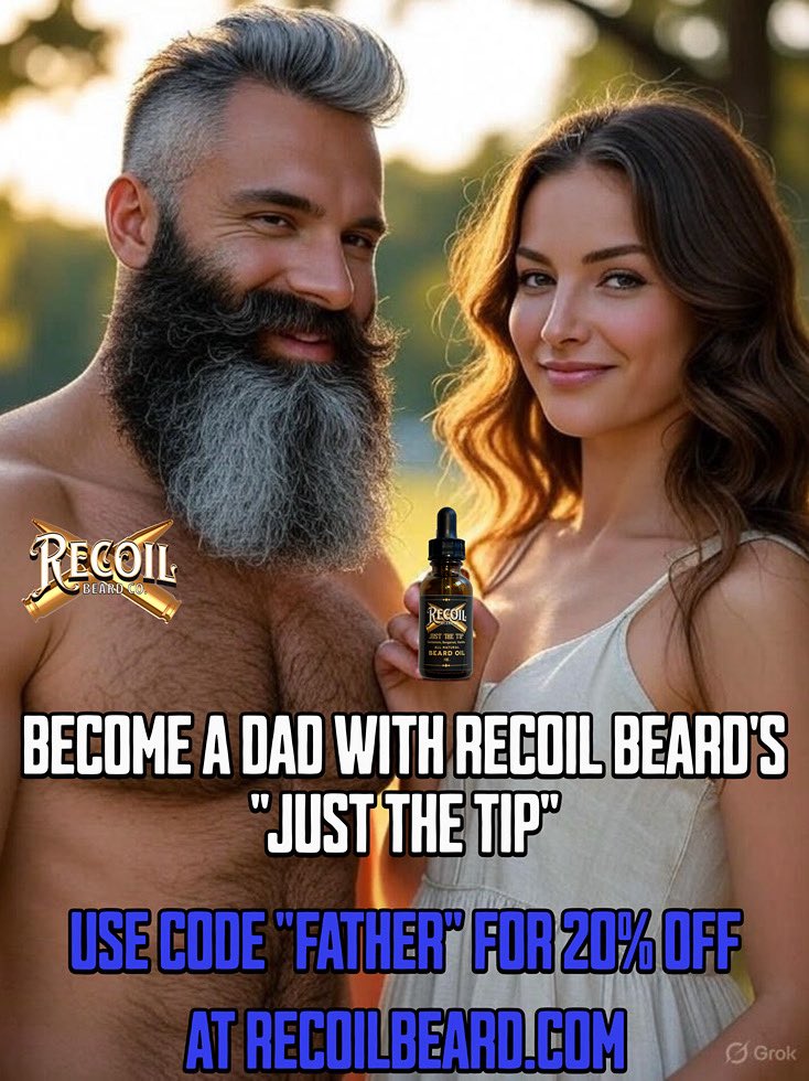 RecoilBeard's tweet photo. Father’s Day discount! Use code FATHER for 20% off at https://t.co/twNXFJEH4B #fathersday #beard #RecoilBeard https://t.co/EAQNH88OrL