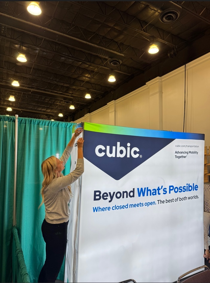 Hard at work behind the scenes, setting up for the <a href="/OfficialCTAA/">CTAA</a> Expo. See y’all tomorrow! 📍 Booth 329 | Town and Country Resort | San Diego #Umo #FareCollection #PublicTransit