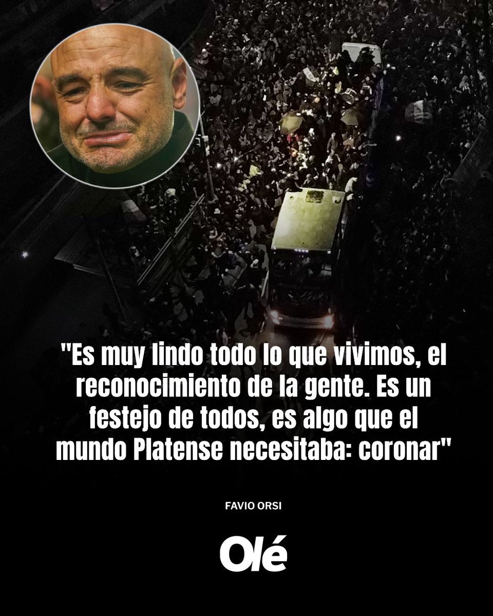 DiarioOle's tweet image. LAS FRASES DE LOS CAMPEONES 🦑

🥹 Sergio Gómez, Mainero y Favio Orsi reflexionaron sobre el emocionante e histórico festejo de Platense junto a sus hinchas en la caravana

🎙️ ESPN