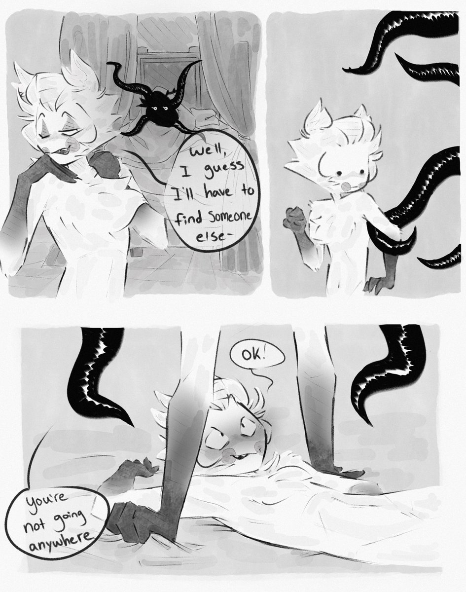 tootieduckss's tweet image. DAY 2 - Heat/Rut/Fluff 

doing this made me realize how much I HATE drawing hands

#DOELUCIFERWEEK2025