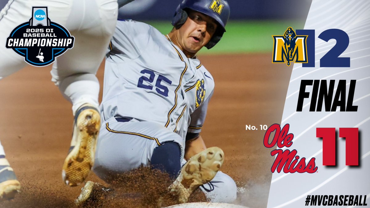 SUPER REGIONALS BOUND‼️

<a href="/RacersBaseball/">Murray State Baseball</a> UPSET NO. 10 OLE MISS‼️

#MVCBaseball x #NCAABaseball