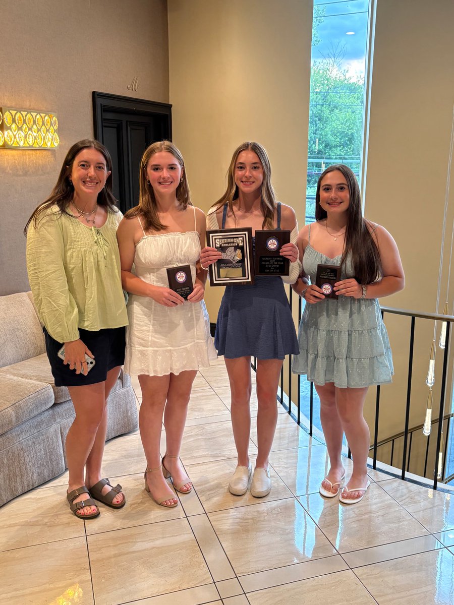 John Jay EF Varsity Softball (@jjhssoftball) on Twitter photo 𝑨𝒍𝒍 𝑺𝒆𝒄𝒕𝒊𝒐𝒏 𝑫𝒊𝒏𝒏𝒆𝒓 🥎🏆
Congrats to our athletes who earned Section 1 Awards this season🫶🏼
<a href="/lydwyer07/">Lyla Dwyer</a> All Section & League Pitcher of the Year
<a href="/JSakowich2026/">Jenna Sakowich</a> All Section HM
<a href="/FrankieN2028/">Frankie Napolitano 2028</a> All Section HM
#HoldTheRope 𝑨𝒍𝒍 𝑺𝒆𝒄𝒕𝒊𝒐𝒏 𝑫𝒊𝒏𝒏𝒆𝒓 🥎🏆
Congrats to our athletes who earned Section 1 Awards this season🫶🏼
<a href="/lydwyer07/">Lyla Dwyer</a> All Section & League Pitcher of the Year
<a href="/JSakowich2026/">Jenna Sakowich</a> All Section HM
<a href="/FrankieN2028/">Frankie Napolitano 2028</a> All Section HM
#HoldTheRope