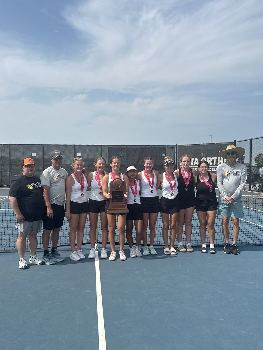 So incredibly proud to coach <a href="/ValGirlTen/">Valley Girls Tennis</a>. They fought hard today and finished 4th place in the state team tennis tournament. Congrats to WNW, Dowling Catholic, and Johnston who finished 1-2-3 in front of us. ⁦<a href="/vhstigers/">Valley High School Athletics and Activities</a>⁩