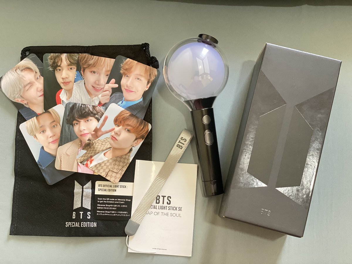 Wts lighstick bts SE ver
💵 600k 
-full set (qr belum pernah di scan)
-LS good condi
-belum pernah dipakai konser/nonton sama sekali
-no minus

🏠 dom Depok
dm for details 🙌🏻

t. light stick bts army bomb SE