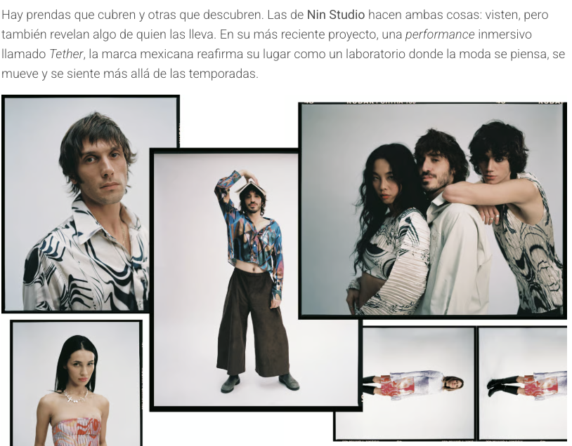 localmx_'s tweet image. #ModaCDMX Nin Studio lanza Tether, una obra performática e inmersiva donde moda, movimiento y sostenibilidad se entrelazan para proponer nuevas formas de vestir y habitar el presente. Lee la nota aquí: tinyurl.com/25jaujm6