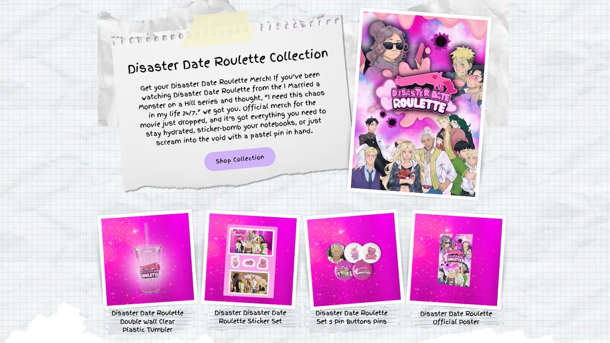 We added a new page on our website! A merch page section! Fun. Go check it out! 

i-married-a-monster-on-a-hill.com/copy-of-about