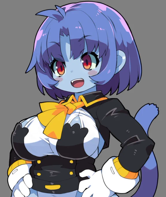 starboundの動画に使うつもりで描いた立ち絵