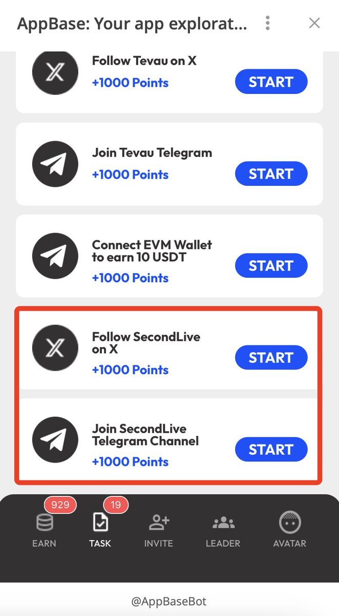 🎉 SecondLive is joining the AppBase X Audiera AI Rhythm Airdrop Festival Season 2!

Complete SecondLive's task in the AppBase Bot and grab your share of the prize pool!
🟢 Start here: t.me/AppBaseBot/app

#SecondLive #Airdrop #DanceToEarn #Web3Fun
