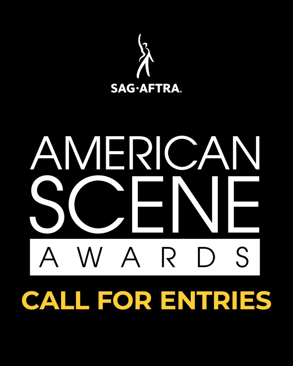 sagaftranews's tweet image. And the award goes to... ✨ Submissions for consideration for SAG-AFTRA’s 2025 biennial American Scene Awards are NOW OPEN! Visit asa.sagaftra.org/home to submit. Submissions will close on Thursday, July 17, at 12 p.m. PT/ 3 p.m. ET.