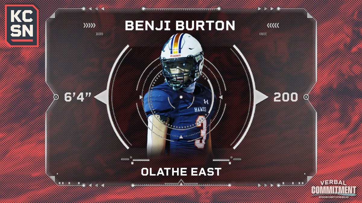 Verbal Commitment Podcast (@verbalcommit_kc) on Twitter photo 🏈<a href="/KCSportsNetwork/">KC Sports Network</a> PLAYER PROFILE:
#CampSzn is upon us and a name that more coaches should be inviting out for a closer look is three-sport standout <a href="/Benjiburton07/">Benji burton</a>.
Has progressed into a multi-positional key for <a href="/OEHawksFootball/">Olathe East Football</a> and seems primed for the next big step this fall. 🏈<a href="/KCSportsNetwork/">KC Sports Network</a> PLAYER PROFILE:
#CampSzn is upon us and a name that more coaches should be inviting out for a closer look is three-sport standout <a href="/Benjiburton07/">Benji burton</a>.
Has progressed into a multi-positional key for <a href="/OEHawksFootball/">Olathe East Football</a> and seems primed for the next big step this fall.