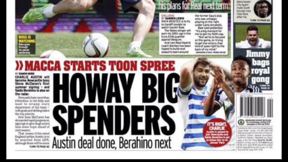 Remember.... Stop believing any old shite you see in the papers

#nufc