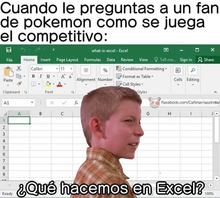 jandfjadnfjdanfda TOTALMENTE REAL 🤣😂

...........

Che, y sí les dijeramos que excel los puede ayudar a mejorar como jugadores? 🤨

Abrimos hilo 🧵👇