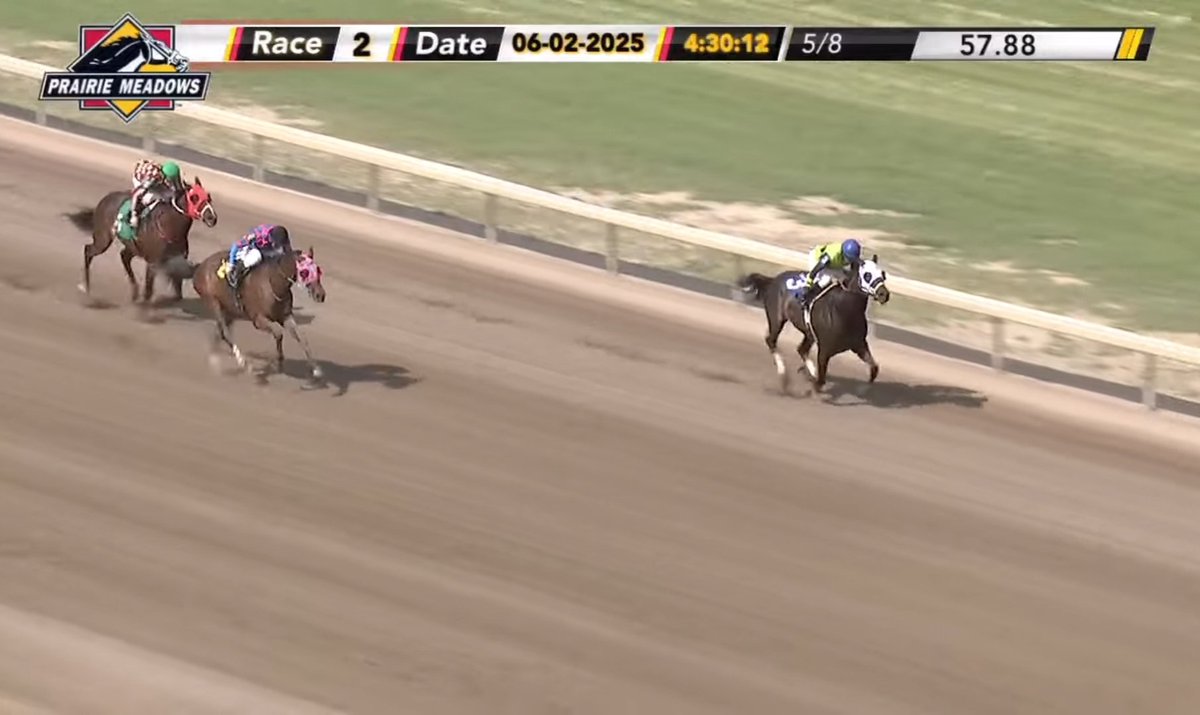 prmracing's tweet image. State School Smart is on the way to breaking his maiden in Monday's second ... Pam Schutz owns/trains, Alberto Pusac up.