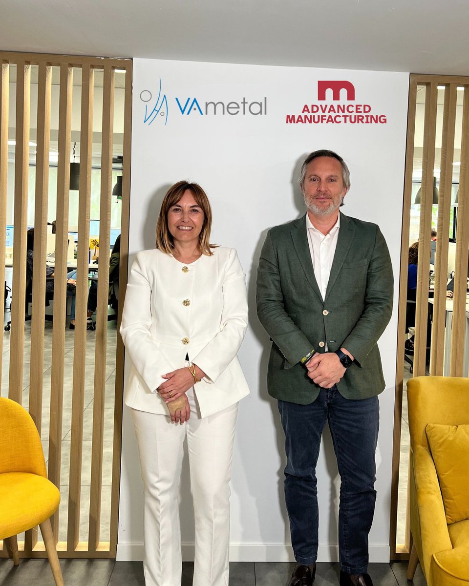 El 20/05 recibimos a Catalina Aguado y María Rodríguez de VAMETAL en nuestras oficinas. Una visita que marca el inicio de una ilusionante colaboración con @vametal_oficial para impulsar el sector del metal.
¡Nos vemos en Barcelona y Madrid!
#IndustriaDelMetal