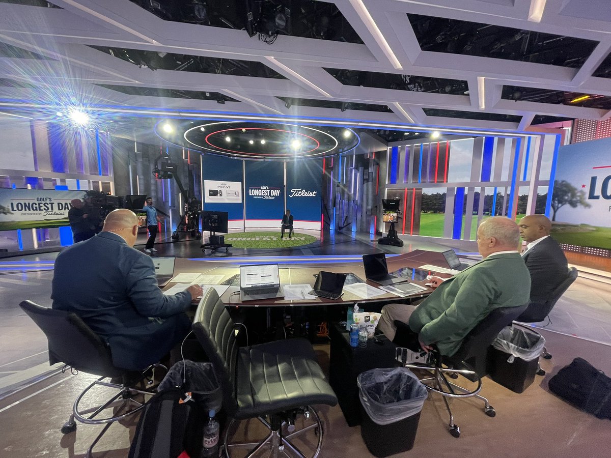 George Savaricas (@georgesavaricas) on Twitter photo The desk tonight for “Golf’s Longest Day” presented by <a href="/Titleist/">Titleist</a>
<a href="/RichLernerGC/">Rich Lerner</a> running point and I’m on the desk with <a href="/damonhackGC/">Damon Hack</a> <a href="/TrippIsenhourGC/">Tripp Isenhour</a> & <a href="/BrendonDeJonge/">Brendon de Jonge</a>
We’re on 4PM-Midnight on <a href="/GolfChannel/">Golf Channel</a> with 47 Spots on the line at Final Qualifying for <a href="/usopengolf/">U.S. Open</a> The desk tonight for “Golf’s Longest Day” presented by <a href="/Titleist/">Titleist</a>
<a href="/RichLernerGC/">Rich Lerner</a> running point and I’m on the desk with <a href="/damonhackGC/">Damon Hack</a> <a href="/TrippIsenhourGC/">Tripp Isenhour</a> & <a href="/BrendonDeJonge/">Brendon de Jonge</a>
We’re on 4PM-Midnight on <a href="/GolfChannel/">Golf Channel</a> with 47 Spots on the line at Final Qualifying for <a href="/usopengolf/">U.S. Open</a>