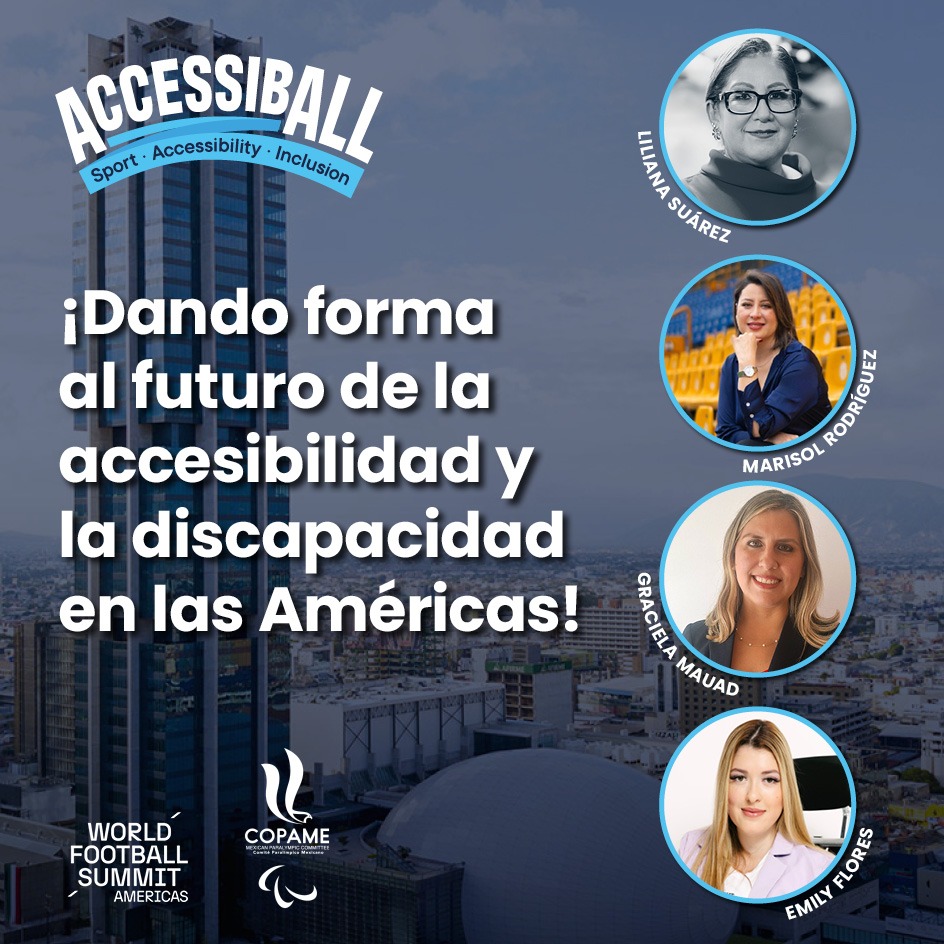 AccessibAll (@accessiball) on Twitter photo 🇲🇽 ¡Ya falta poco! La próxima semana estaremos en el <a href="/WFSummit/">World Football Summit</a> en Monterrey, liderando la conversación sobre el futuro de la accesibilidad y la discapacidad en las Américas. ¡Únete! 🌎💪 x Comité Paralímpico Mexicano
#AccessChampions 🇲🇽 ¡Ya falta poco! La próxima semana estaremos en el <a href="/WFSummit/">World Football Summit</a> en Monterrey, liderando la conversación sobre el futuro de la accesibilidad y la discapacidad en las Américas. ¡Únete! 🌎💪 x Comité Paralímpico Mexicano
#AccessChampions