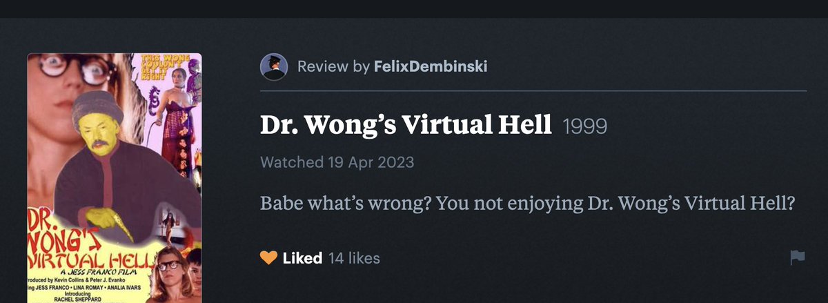 My favorite Letterboxd review