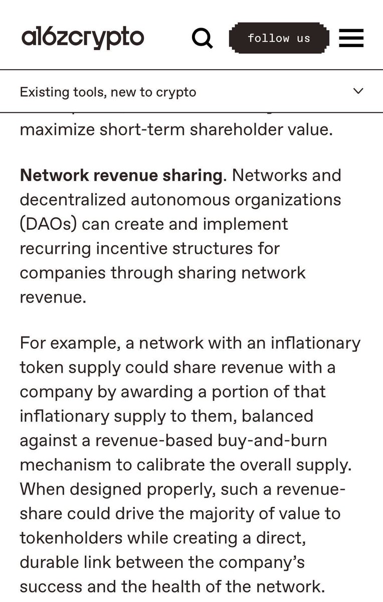 Inflationary tokens that reward participants with upside is how networks should think about token distribution