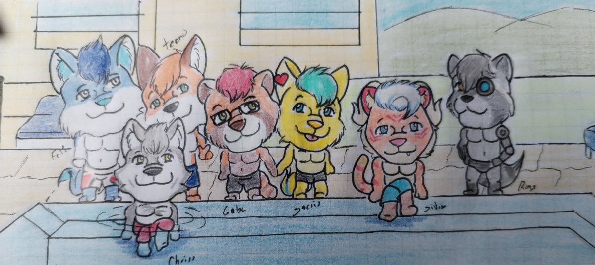 Un dibujo que conmemora la Sunfest de este año 2025. Tenemos de invitados a <a href="/TechnoTheFox94/">🦊TechnoTheFox🌱</a> <a href="/gaberpanda/">Gabe the Red Panda</a> <a href="/R4X37/">Raxel</a> <a href="/sacrisfurry/">Sacris 🦋 🔜 CONFUROR 2025 🇲🇽</a> y <a href="/ChrissToboe64/">Wolfdog Toboe</a>