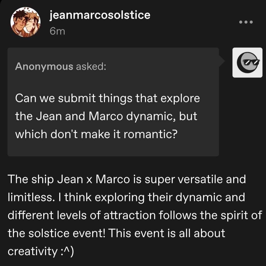 JMSo1stice's tweet image. Got some asks over on my Tumblr that I wanted to relay over here. Creators are encouraged to tag content using their discretion. Mature/NSFW content is allowed and should be tagged appropriately. &quot;AtNight&quot; should be added to the main tags. Example: JMSS2025AtNight. Thank you!