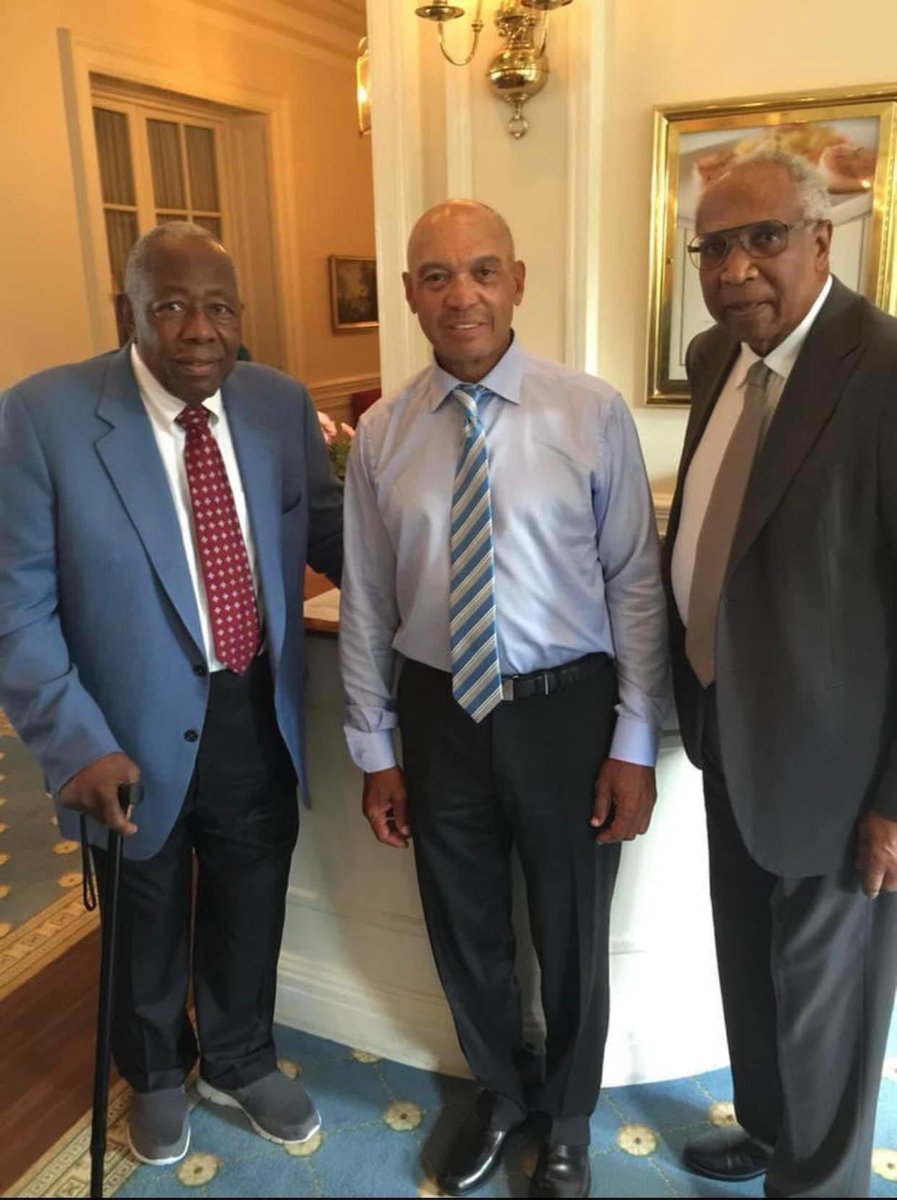 Henry Aaron, Reggie Jackson and Frank Robinson.