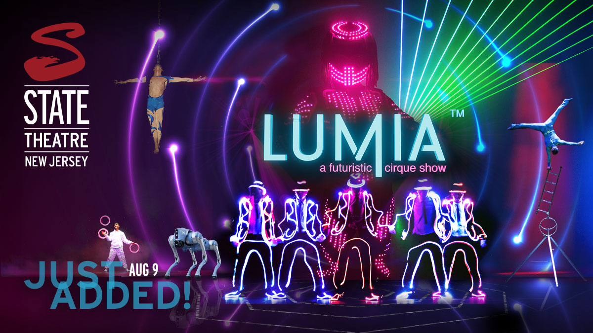Just Added! Lumia: A Futuristic Cirque Show on Sat, Aug 9! This groundbreaking production blends breathtaking acrobatics w/ the latest advancements in visual technology including holograms, lasers, LED technology, light suits, &amp; robots! Tix on sale Friday: bit.ly/456xPb4