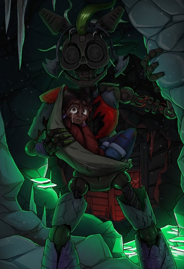 Frankygxx97's tweet photo. Imagine if at the end of SOTM there is a time jump and we see Cassie waking up after the elevator fall as a cliffhanger for the next FNAF game, i will loose my fricking mind. #roxannewolf #fnafsecuritybreach #fnaf #secretofthemimic #sotm #art #fanart #FNAF2Movie https://t.co/a2VohQuYlS