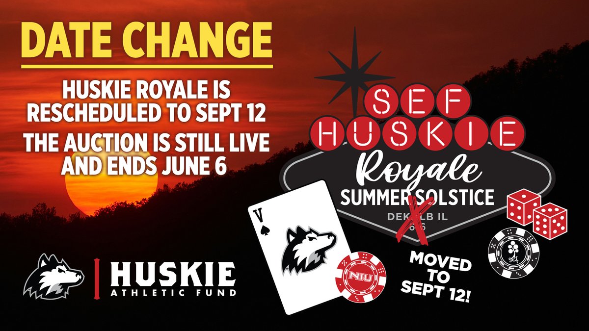 The SEF Huskie Royale has been rescheduled to September 12 but the silent auction still ends this FRIDAY night.

Bid now: bit.ly/3FKqi7c
Read more: bit.ly/4kkmAQP