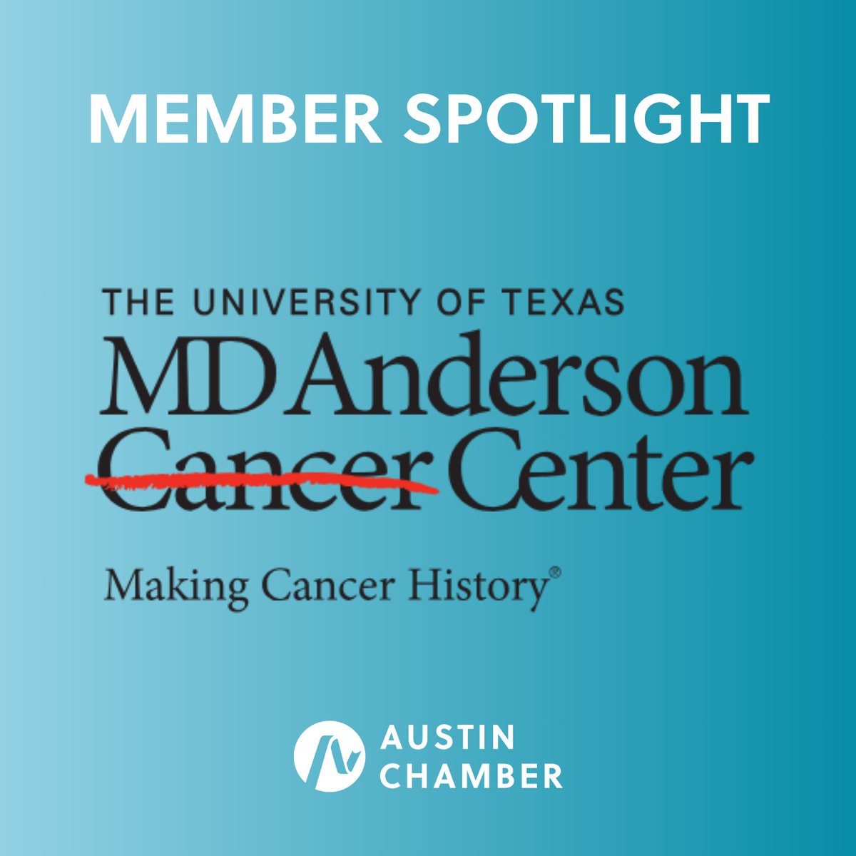 Member Spotlight: The University of Texas MD Anderson Cancer Center, one of the world’s most respected centers devoted exclusively to cancer patient care, research, education, and prevention. Learn more at: hubs.ly/Q03qdBQ20
