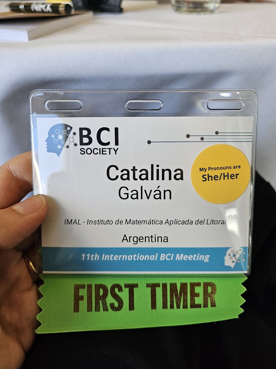 I couldn’t be happier! Attending the BCI Meeting is a dream come true. 🌟

As an Argentinian PhD fellow, just being here feels like a miracle and a huge privilege. The distance, the funding challenges, the logistics… and yet, here I am. 🇦🇷🧠