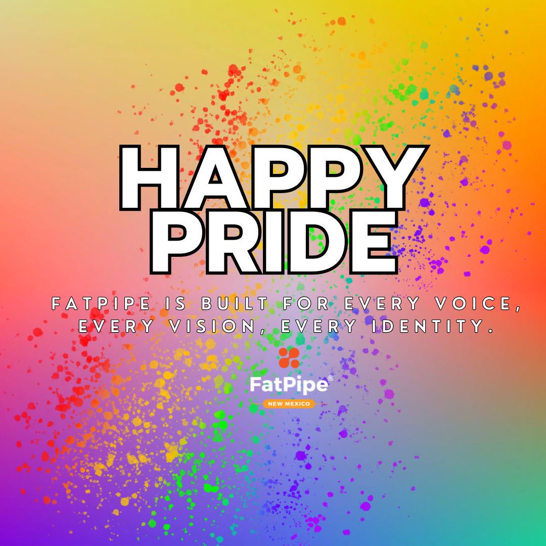 FatPipeNM's tweet photo. We don’t just share space - we share respect, opportunity, and community. 🏳️‍🌈 #FatPipeNM #CoworkingWithPride  #PrideMonth #SupportLocalNM #CoworkatFatPipe https://t.co/3ucJpSHZtZ