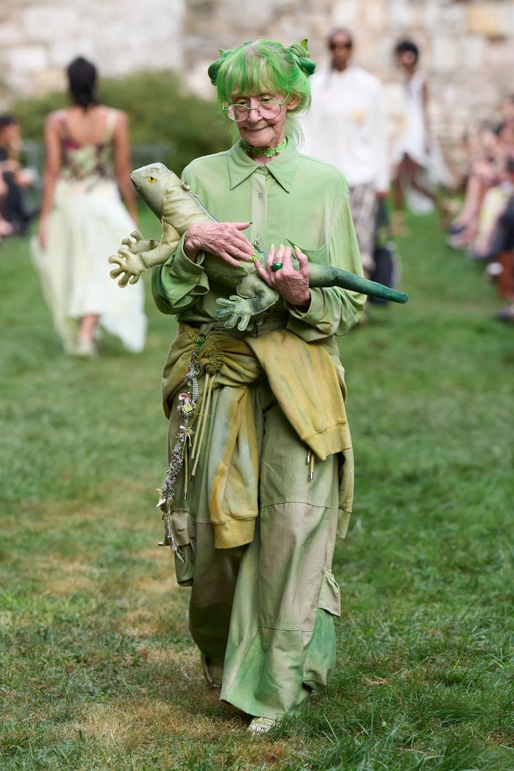 the Green Lady of Brooklyn for Collina Strada Spring 2025